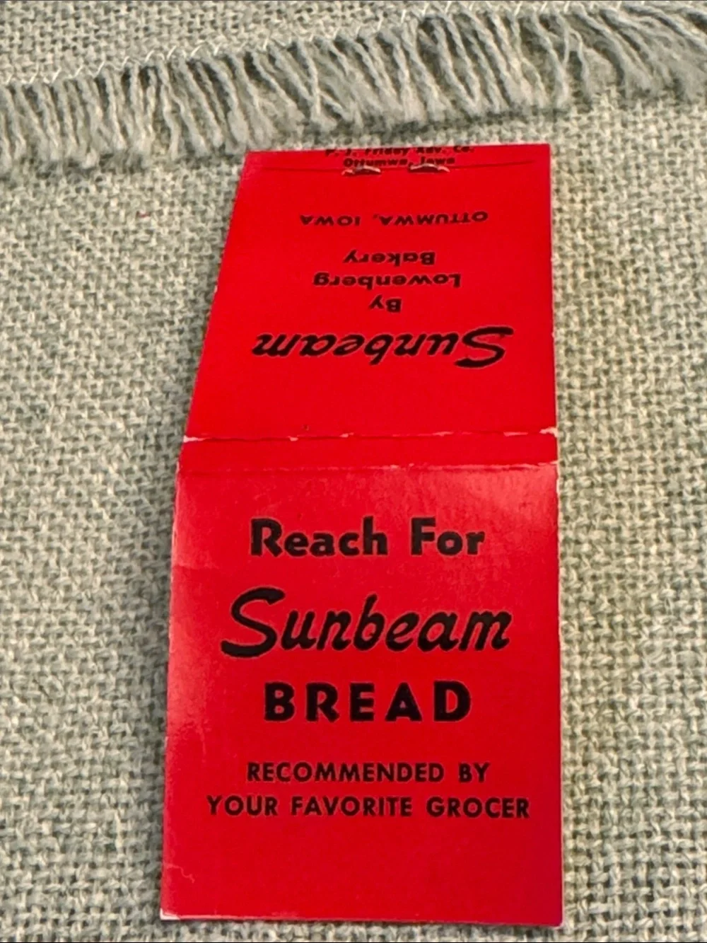 Two Iowa Vintage Advertising Sewing Ephemera